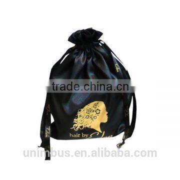 custom printing satin hair bags with logo