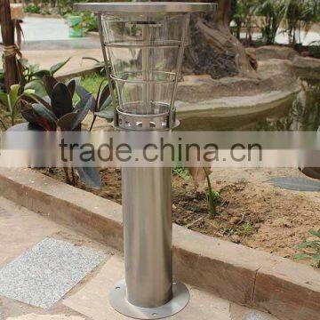 energy saving stainless steel solar garden light built-in sensor