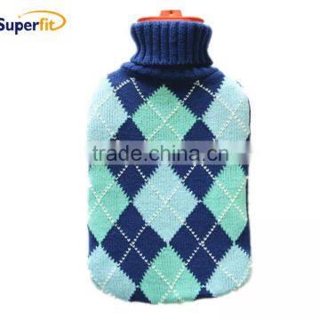 2 liter BS1970-2012 hot water bottle knitted cover with european style