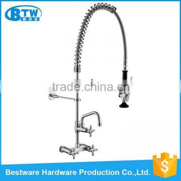 wholesale custom High Quality Commercial Pre-rinse 304 stainless steel wall mounted faucet