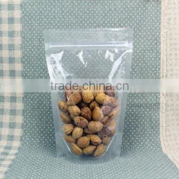 Nuts clear zip lock stand pouches