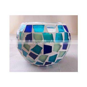 Glass Mosaic Candle Holder