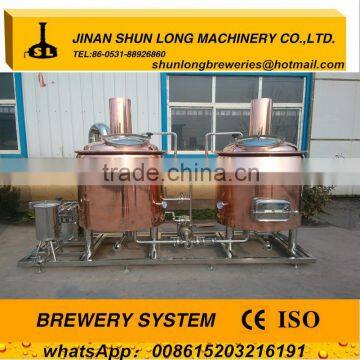 red copper beer brewing equipment 1000l