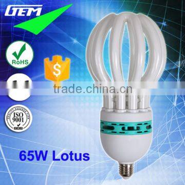 Economic Lamp 45-105W Lotus CFL Bulbs With 4U/5U Shapes