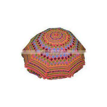 Hot sale indian handmade embroidered garden umbrella Home / Hotel / Function Decor Beautiful sun garden Umbrellas