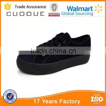 Corduroy Vulcanized Shoes China Women High Top Shoes Canvas Shoes photo-4