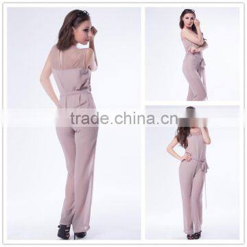 2014 Newest style many colors available custom printing one piece jumpsuit