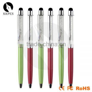 KKPEN High quality crystal metal ball point pen screen pen and touch pen of promotional gift