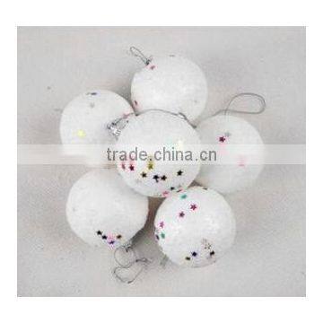 2015 Hot Selling Yiwu Christmas Tree Pendant Christmas Decoration and Gift Snowball