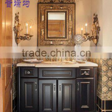 Antique popular solid wood discount bathroom vanities