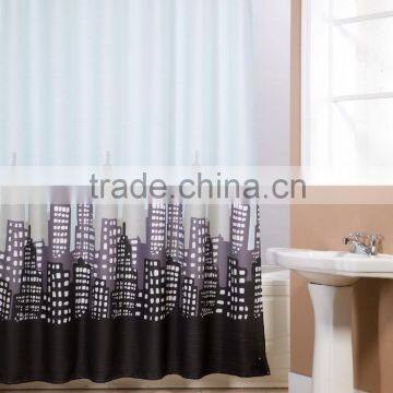 Printed Polyester Shower Curtain Modern Design