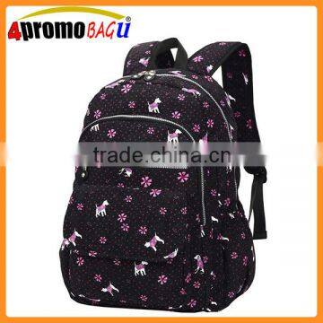 Cool lady laptop bagpack, shoulder strap backpack for teens