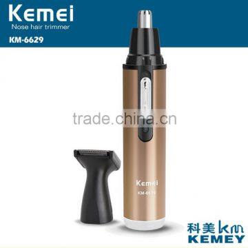 KEMEI6629 2015 Hot Sale Top Quality Multi-functional 2 in 1Nose Hair Trimmer with Sideburns Trimmer