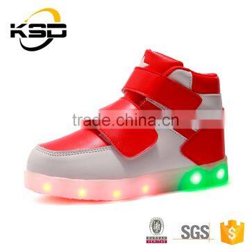 2016 The Newest High Neck Shoes For Girls LED Light Up Shoe