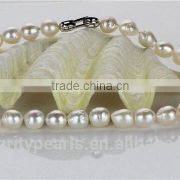 Simple Design 10-12mm Grade AA Edison Freshwater Pearl Set Jewelry