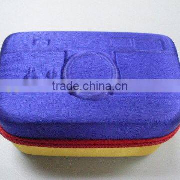 GC---EVA hard case with jersey lining new coating embossing logo eva package box