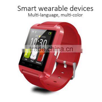 Cheap bluetooth watch for iPhone, u8 smart watch with TFT LCD, touch screen watch mobile phone