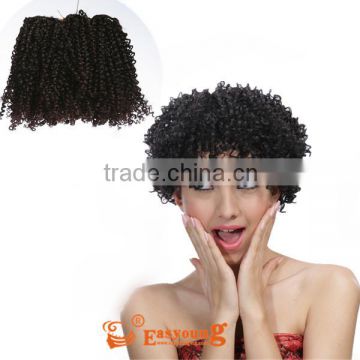 Wholesale synthetic deep afro curly hair weave,hair for african black women