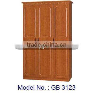 Modern 3 Doors Wardrobe MDF Board Bedroom Home Furniture, cheap wardrobe closet, classic bedroom furniture, wardrobe Malaysia