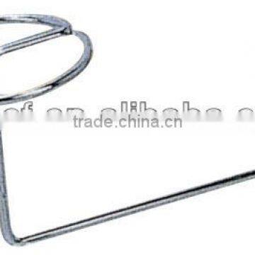 chrome metal slatwall display hook for hanging hat