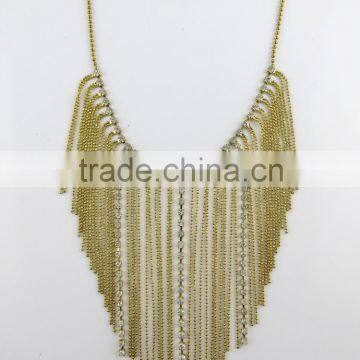 Bead latest design imitation diamond necklace