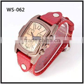 New Fashion Pink romanson leather watch