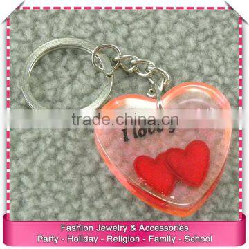 High quality transparent keychain making supplies, low price round clear acrylic keychain