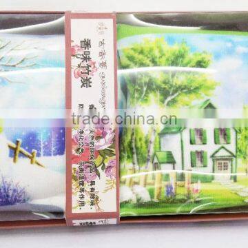 Eco-friendly 50g Activated Bamboo Charcoal Bag Digital Printing Custom Corporate Gift photo-4