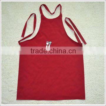 Coated Fabric One Pocket Model of red polyester Aprons