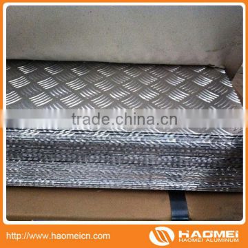 1060 1100 3003 aluminium tread plate 5 bars