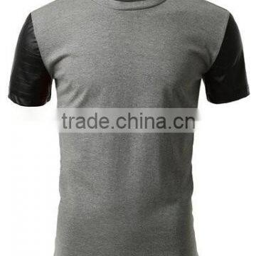 2014 Leather Sleeves T-Shirts