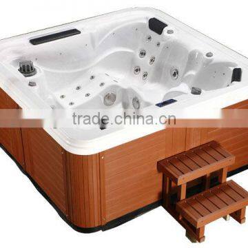 European style outdoor spa with balboa control system