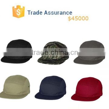 Custom Flat Brim 5 Panel Hat Design Your Own 100% Cotton 5 Panel Hat Mens Plain 5 Panel Hat