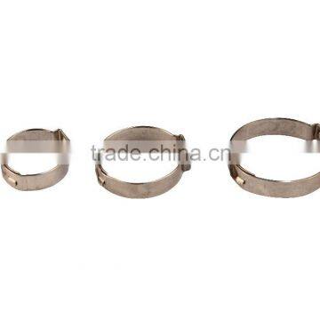 China supplier seamless mechanical stainless steel crimp pinch ear clamps