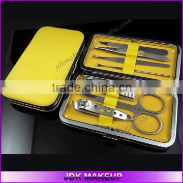 High Quality 7pcs Manicure Set with Cute Yellow Bag