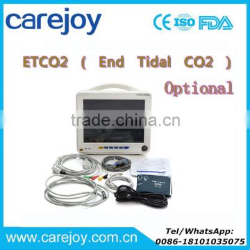 ETCO2 End Tidal CO2 Optional 6 parameter 12 inch Patient Monitor RPM 9000A ECG, NIBP, SPO2, TEMP, RESP, PR