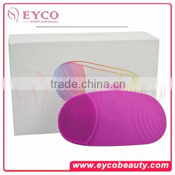 2016 Girl New Coming Fashionable Silicone Ultrasonic Face Cleanser Reviews Brush On Wholesale