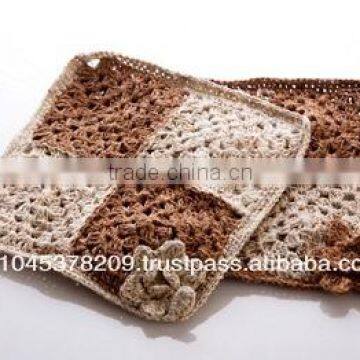 TWO COLORS HANDKNITTING PLACE MALE MADE FROM HEMP FIBER THAILAND