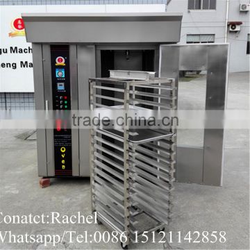 16 trays Stainless steel rotary oven, bakery machine gas oven industrial baking oven toaster oven