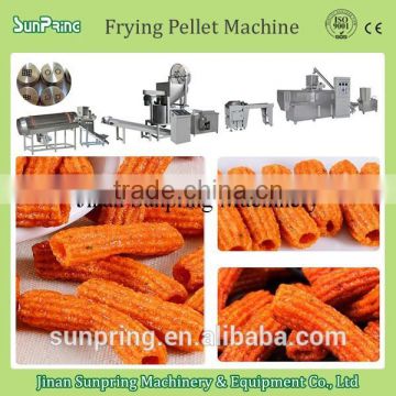 Extruded pellet frying snack food making machines for screw /shell/chips