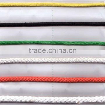 flat colored cotton rope with competitive price