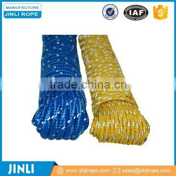 Diamond Braid Polypropylene Rope, Reflective yellow blue