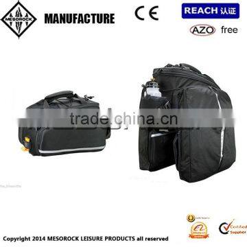 Trunk Bag Rigid Expandable w/ Panniers Bike Pack Bicycle Traveller Pannier photo-2