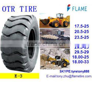 first-class OTR Tire 23.5-25 for loader ,cranes.
