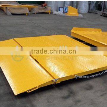 CRN65 Container load Ramp for forklift with yellow painted