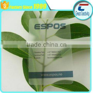 Custom Clear Transparent PVC Business Card photo-6