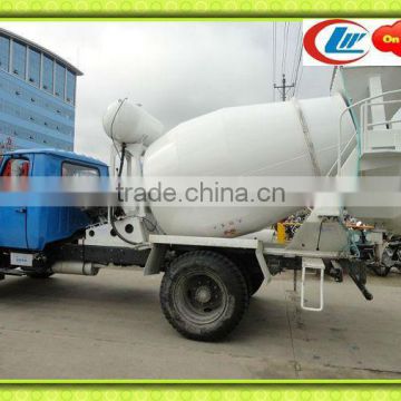 CLW 4X2 cement mixer drum truck,concrete mixing truck