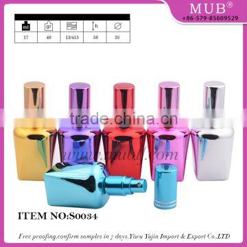 Wholesale 10ml Mini Bear Shaped UV Gel Colored Aluminum Atomizer Perfume Spray Glass Bottle photo-5