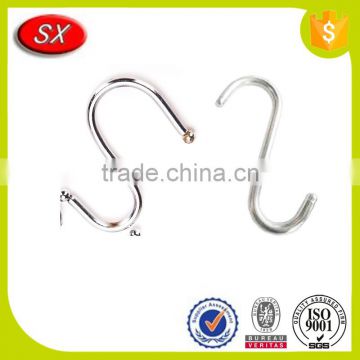 China Supplier Metal S Shaped Zinc Plated Hanger Snap Hook Hardware For Furniture