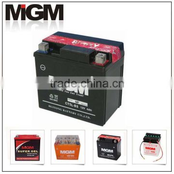 12v 4ah CT5L-BS maintenance free MOTORCYCLE battery gel battery sealed battery